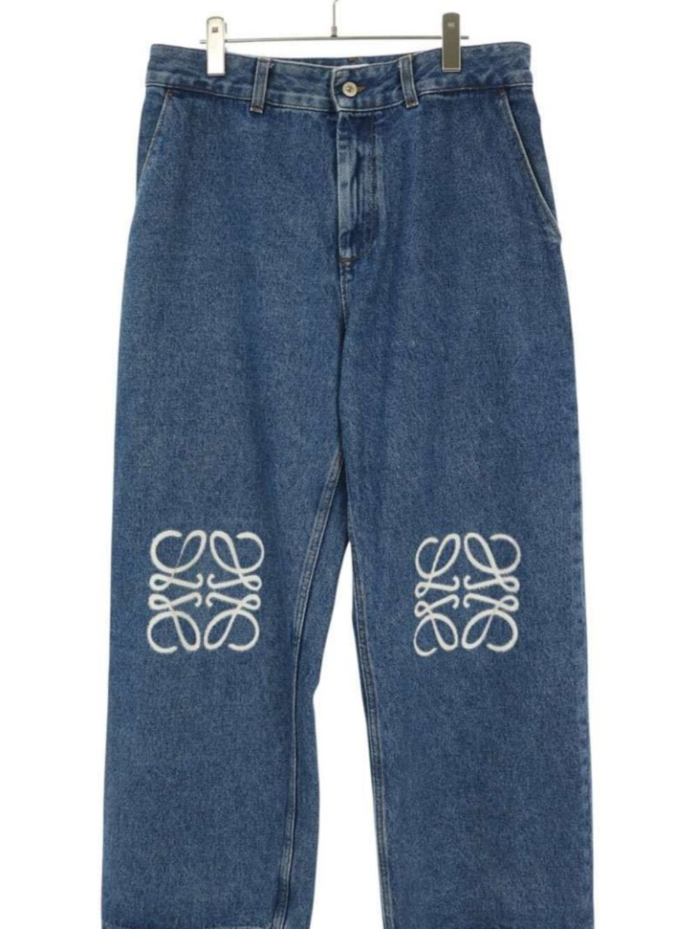 Loewe Anagram Embroidery Baggy Denim Pants 40